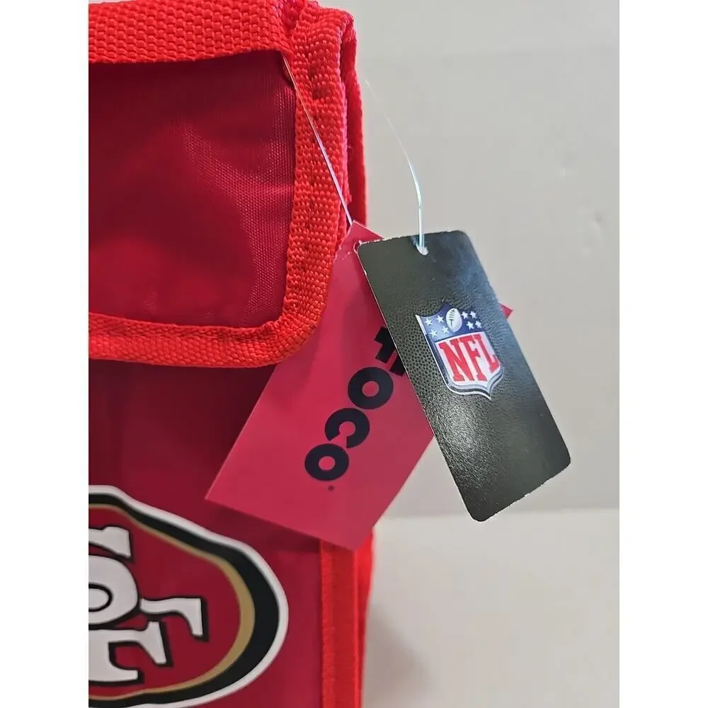 NFL San Francisco 49ERS Insulated Lunch Bag With hook loop Closure NWT - Picture 2 of 14